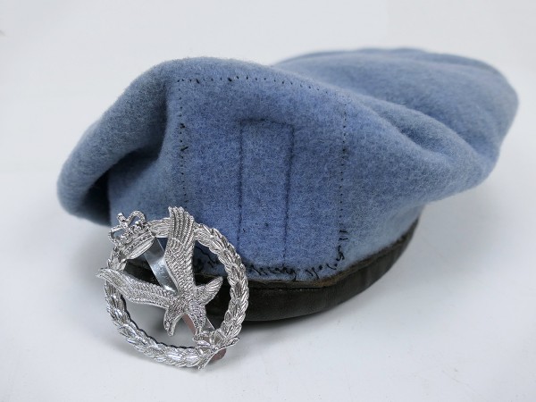 British Compton Webb beret (blue) Berlin post-war RAF Gatow No. 7 Flight AAC