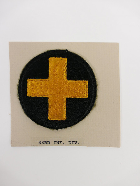 Original US ARMY WW2 Infantry Division Badge Patch - 33rd Infantry Division Badge