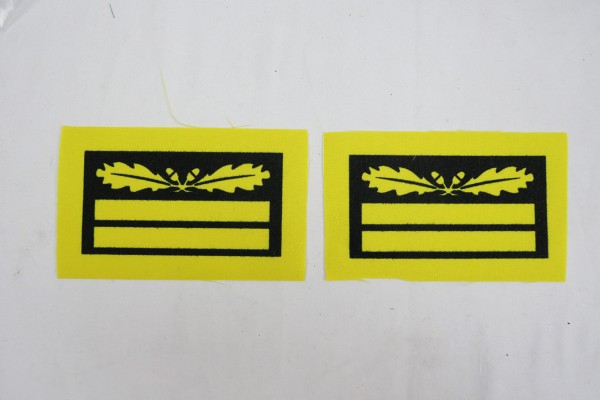 1x Pair WSS Gruppenführer Generalleutnant Badge for camouflage uniforms and special clothing
