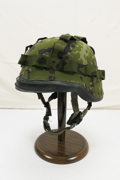 #3 Danish Combat Helmet HMAK - Denmark Tactical Helmet with Helmet Cover Flecktarn - Medium