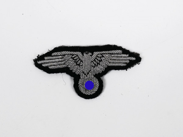 Waffen SS officer's cap eagle shuttle field cap silver thread embroidered