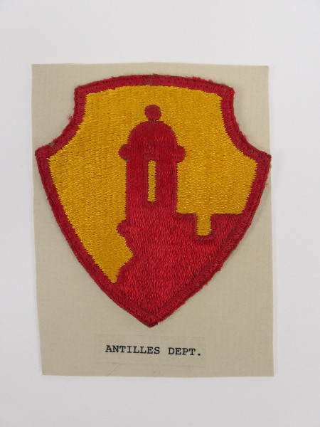 Original US ARMY WW2 Badge Antilles Department Patch - U.S. Command / Special Units