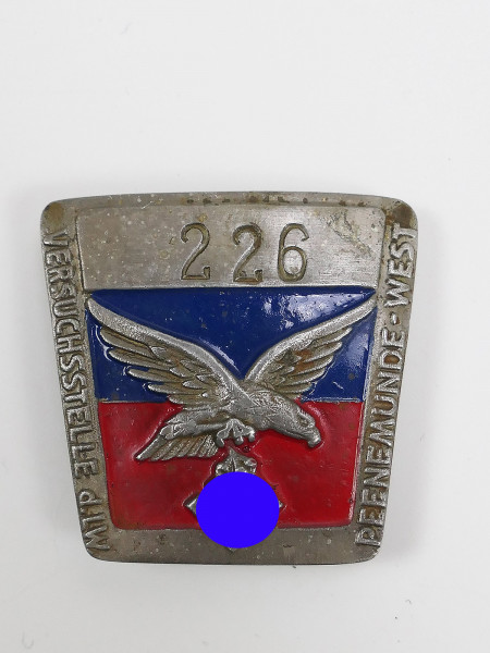 Luftwaffe service badge identification badge no. 226 Peenemünde West test station