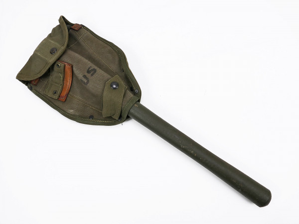 US ARMY Korea / Vietnam M-1956 folding spade with pocket entrenching tool