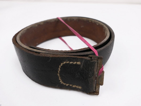 #B Original M44 leather belt belt Wehrmacht belt 85cm with RBNr.