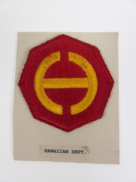Original US ARMY WW2 Badge Hawaiian Department Patch U.S. Command / Special Units