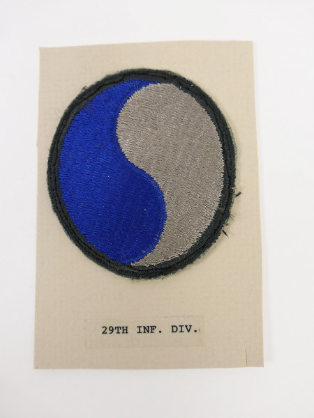 Original US ARMY WW2 Infantry Division Badge Patch 29th Infantry Division Badge Ying Yang