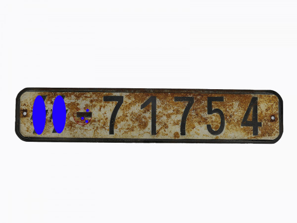 #I/ Waffen SS EINZEL license plate license plate truck Opel Blitz MAN Henschel Groß KFZ