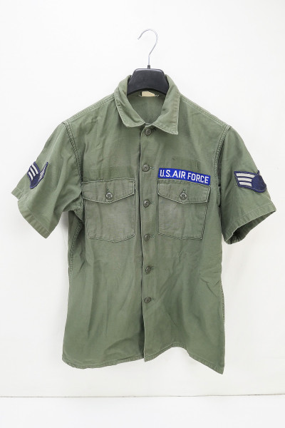 US Army Shirt Vietnam Utility Cotton Sateen OG-107 16½ x 32 Field Shirt 1968