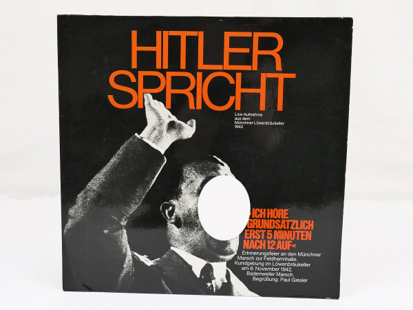 #A Audio document Contemporary history LP 3rd Reich Hitler speaks episode 4 Löwenbräukeller Munich 1942 Speech