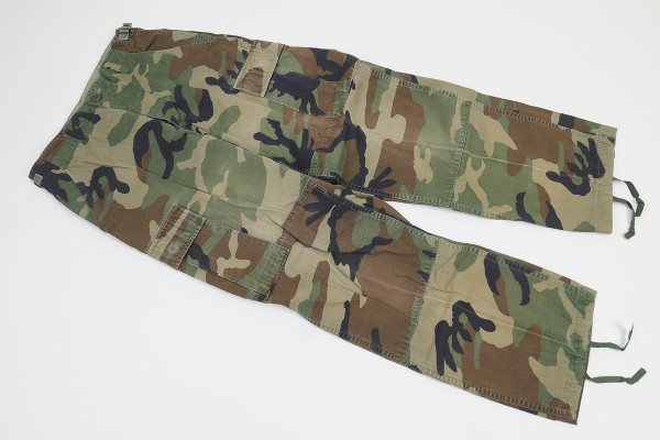 #13 US Army BDU Field Trousers Combat Trousers Camouflage Woodland Camouflage Trousers X-Small short - Ripstop