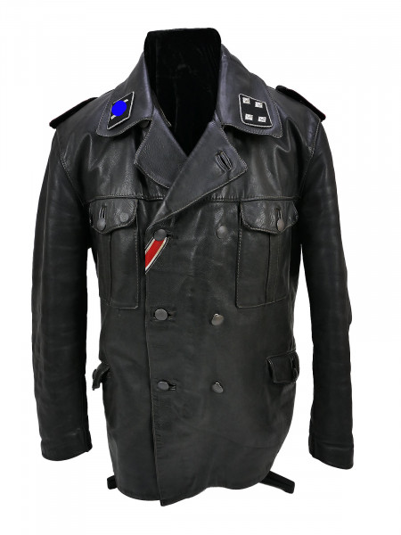 Waffen SS Panzer Untersturmführer tank jacket leather jacket Leibstandarte LAH