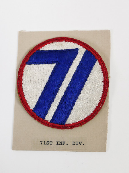 Original US ARMY WW2 Infantry Division Badge Patch - 71st Infantry Division Badge