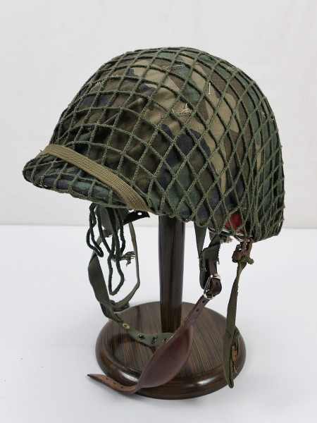 #8 Type US ARMY Vietnam M1 Paratrooper Steel Helmet Liner Inner Helmet / Helmet Net / Camo Helmet Cover