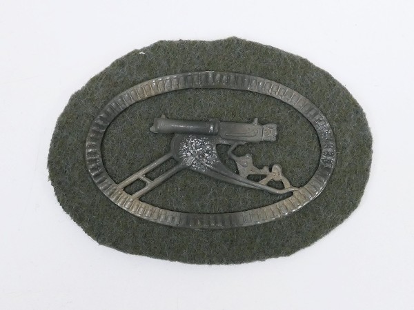 #C Imperial Field Blouse Sleeve Badge Machine Gun MG 08/15 WK1 FINE Fabric