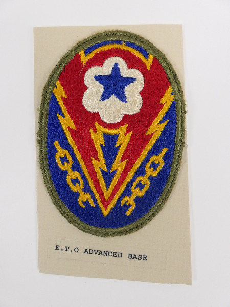 Original US ARMY WW2 Badge E.T.O. Advanced Base Patch - U.S. Command / Special Units