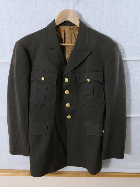 #C17 Original US Officers Service CLASS A UNIFORM 40R JACKET Brown dress uniform