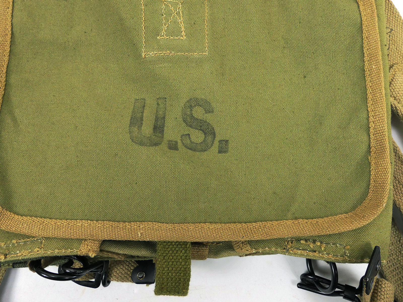 US WW2 Original BRITISH MADE Musette Bag Dated 1944