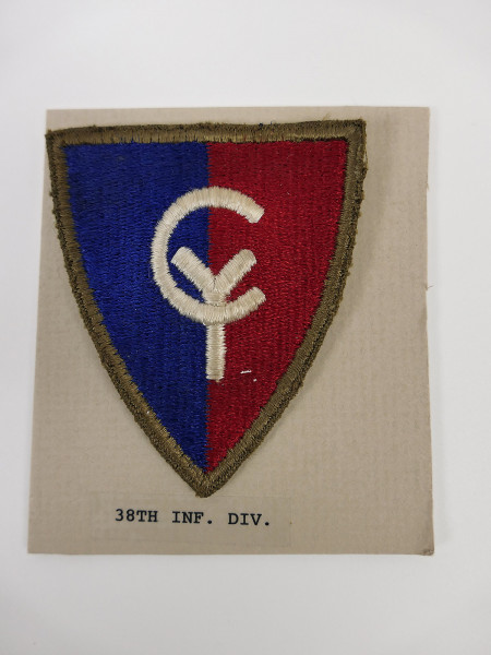 Original US ARMY WW2 Infantry Division Badge Patch - 38th Infantry Division Badge