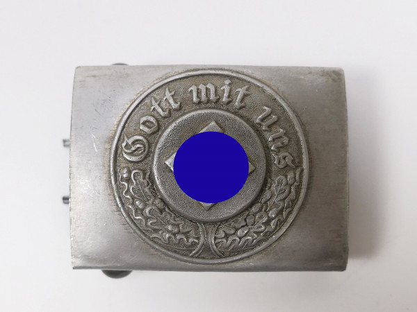 Wehrmacht police aluminum belt buckle - God with us -