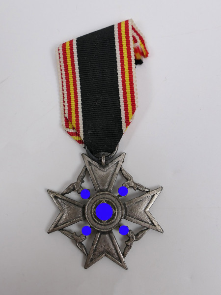 Godet L/12 Spanish Cross / Cross of Honor for Survivors of German Spanish Fighters on ribbon