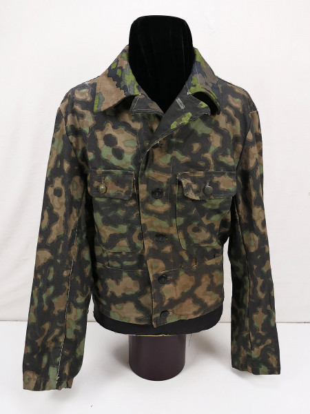 Museum unique piece - Waffen SS M44 camouflage field blouse camouflage jacket smoke camouflage oak leaf material mix