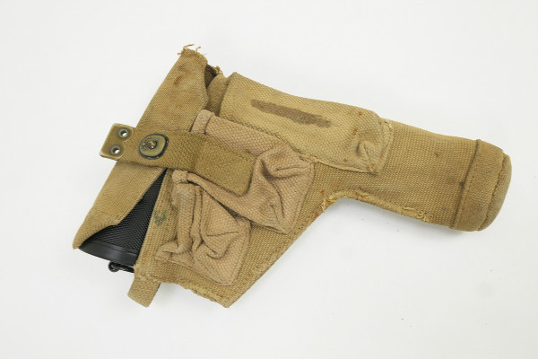 #3 British Army Canvas Webbing Holster for Webley Revolver 1943