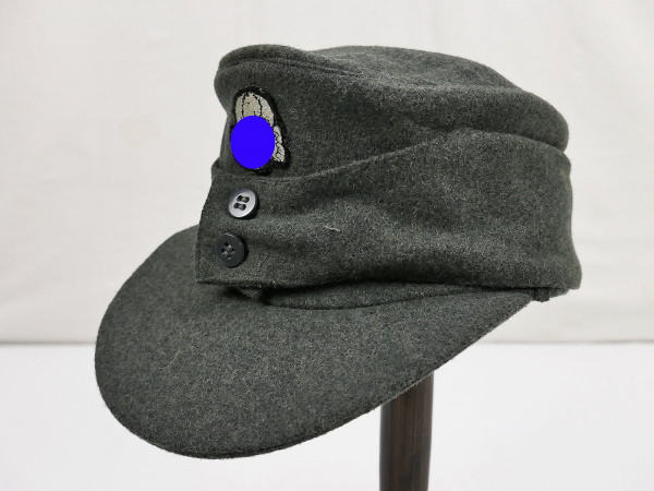 Waffen SS M43 field cap army size 58 with skull and crossbones