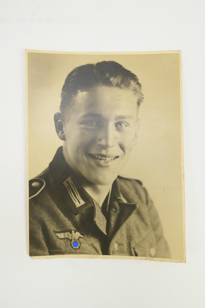 Wehrmacht photo of young soldier in M36 uniform portrait