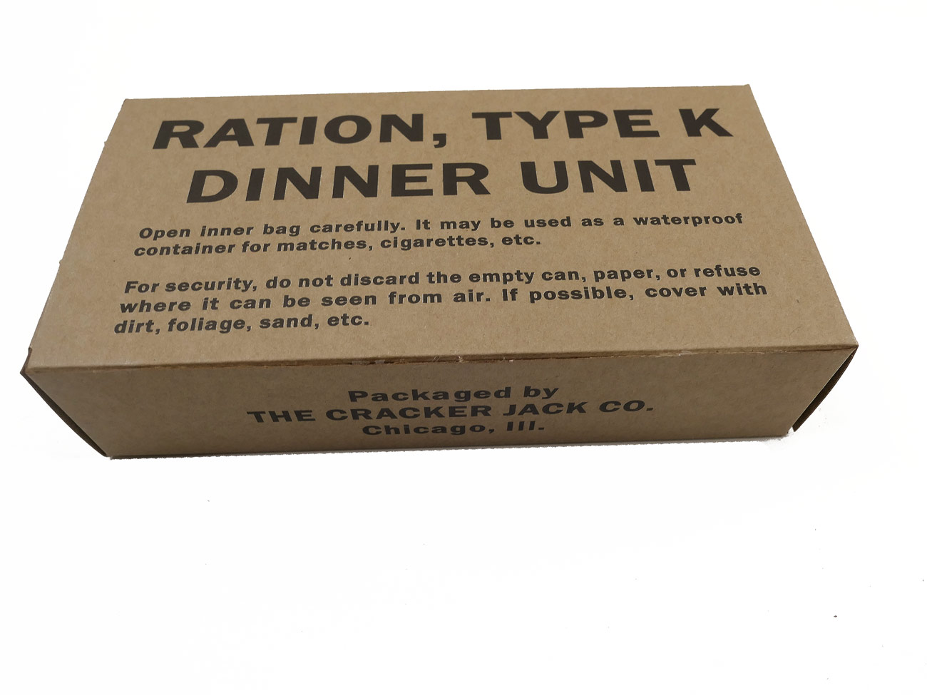US ARMY WW2 Rations Type K Dinner Unit / Rations Box Carton Catering ...