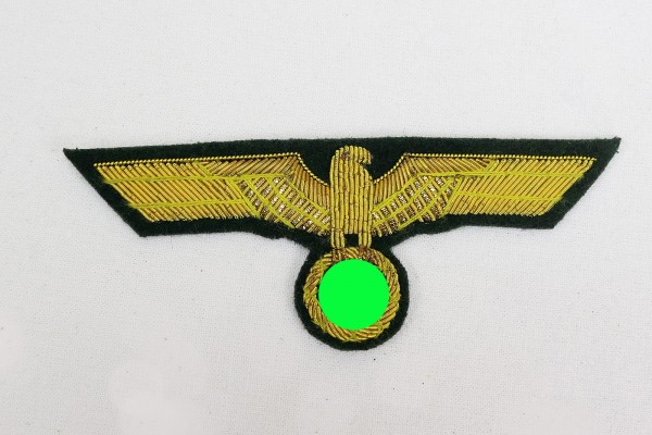 Wehrmacht General Chest Eagle M36 gold thread embroidered for field blouse tunic General