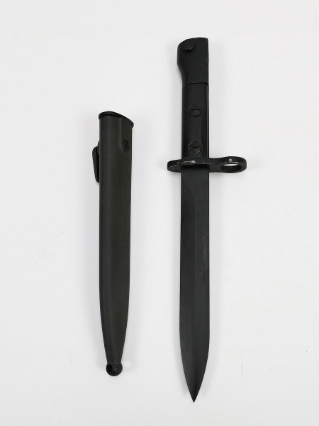 UZI MP 9mm bayonet in plastic sheath very good condition