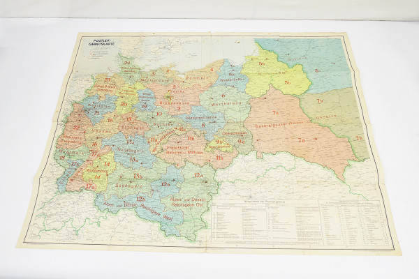 Original area map zip codes Germany 1944