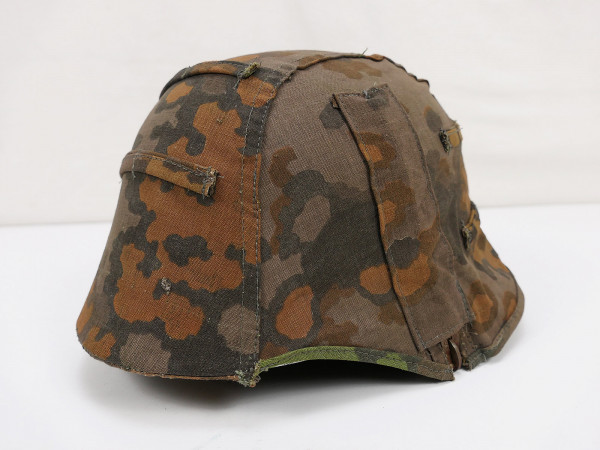 Waffen SS steel helmet helmet cover oak leaves helmet camouflage cover made of original camouflage fabric