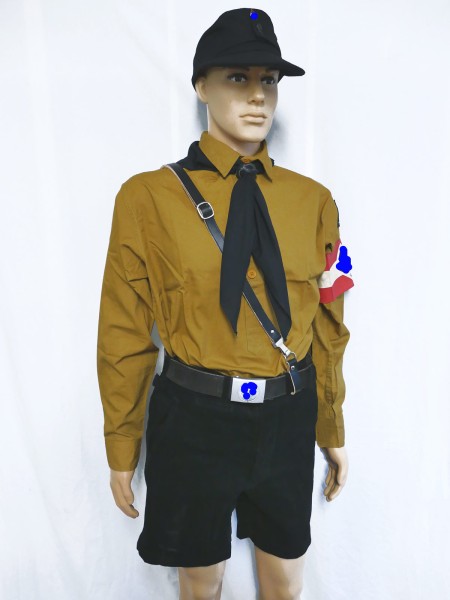 HJ Uniform Hitler Youth Field Cap Shirt Trousers Belt Armband Neckerchief Pimpf