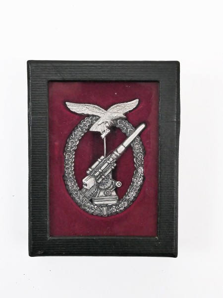 Luftwaffe flak badge denazified flak badge