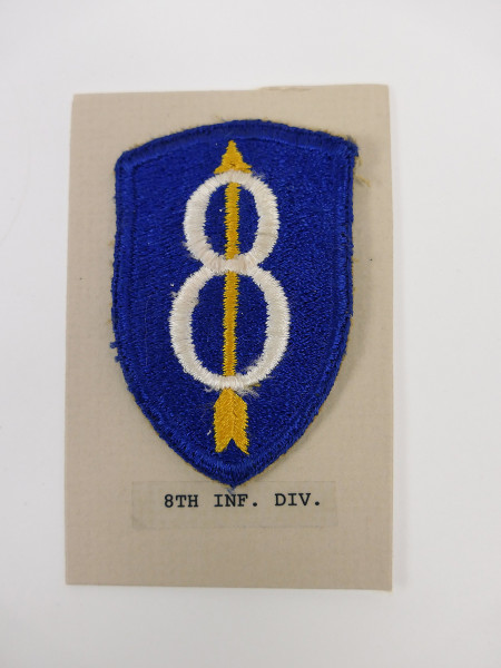 Original US ARMY WW2 Infantry Division Badge Patch - 8th Infantry Division Badge