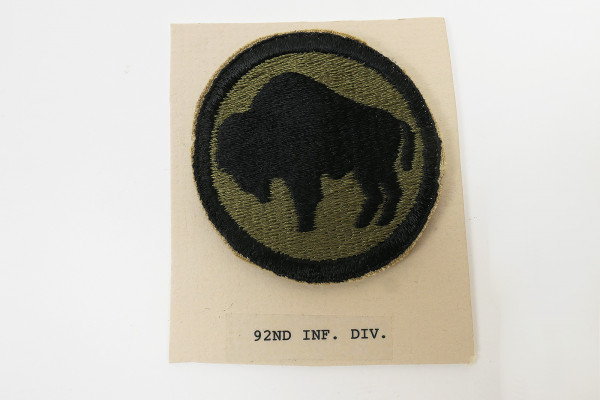 Original US ARMY WW2 Infantry Division Badge Patch - 92nd Infantry