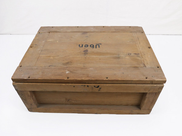 Wehrmacht airtight powder box 88 WaA with zinc tub ammunition box wooden box transport box