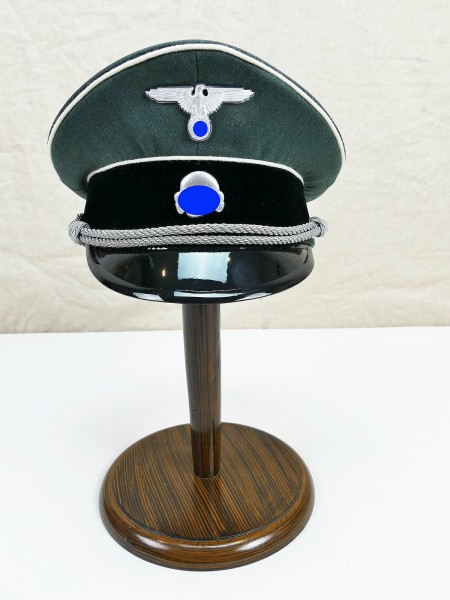 WSS Weapons Elite Gabardine Peaked Cap Officer Gr.58 with Metal Effects