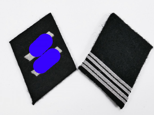 Waffen SS pair of Rottenführer collar patches for the field blouse