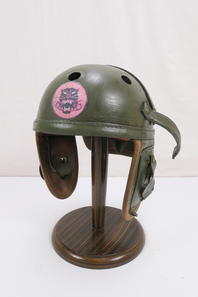 Single piece US Army WW2 tank helmet tank helmet Tank Destroyer Panther Hellcat M-1938 tank helmet
