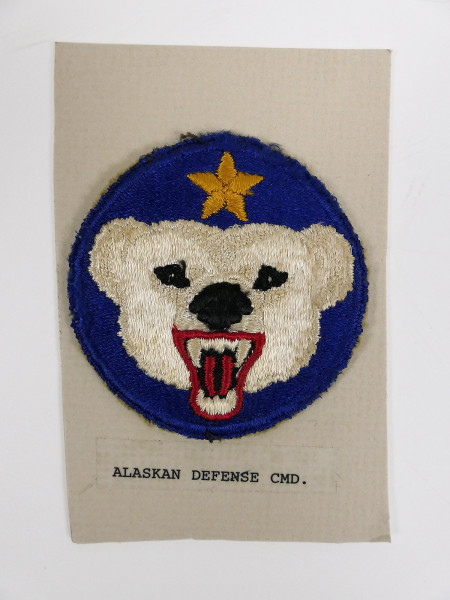 Original US ARMY WW2 Badge Alaska Defense Command Patch - U.S. Command / Special Units