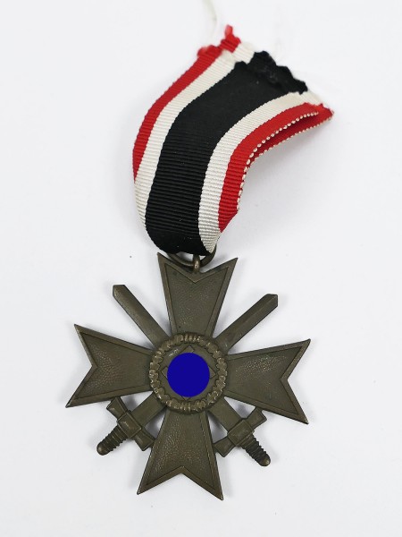War Merit Cross 2nd Class with Swords KVK 1939 with ribbon section