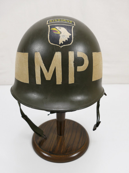 US Army Type WW2 Military Police MP Helmet 101st Airborne Division
