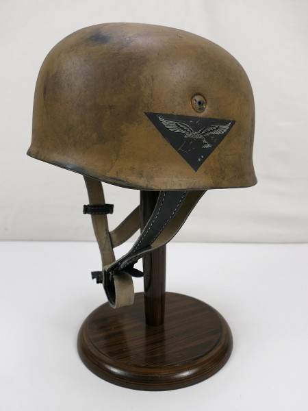 LW Tropical Camouflage Paratrooper Helmet Steel Helmet M38 Luftwaffe Size 57/58 Paratrooper