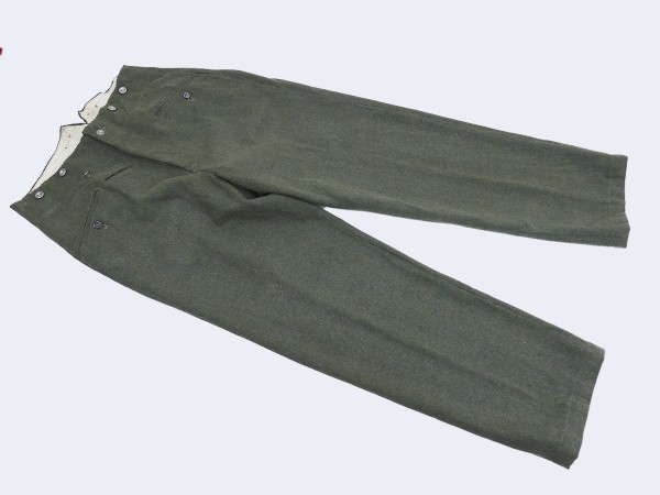 Single piece - Vintage field trousers Wehrmacht uniform M40 field gray uniform trousers from museum