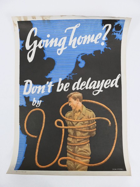 #04 WW2 Military Poster Poster US Army Barracks VD Venereal Disease venereal disease