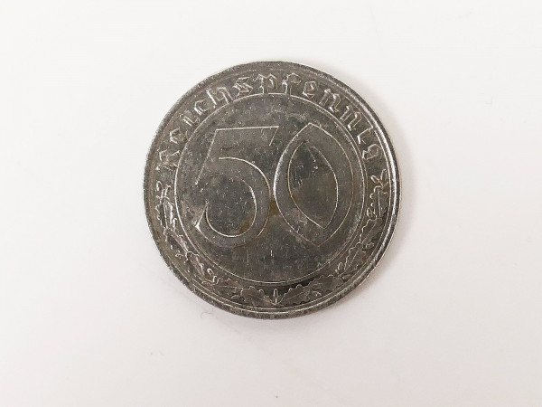 Third Reich money coin 50 Reichspfennig 1938 A Pfennig