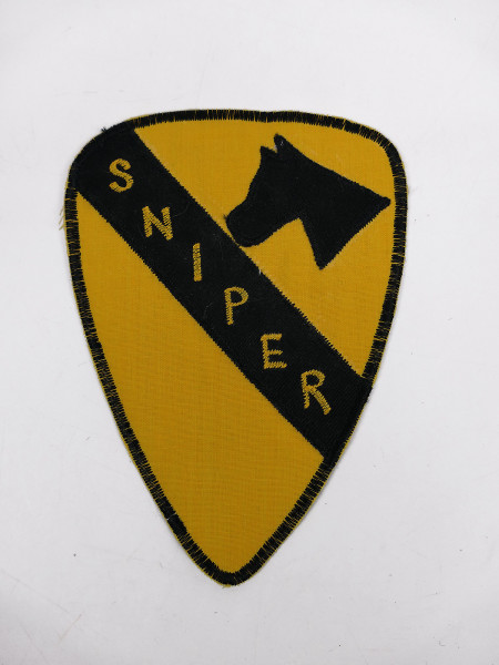 US ARMY 1st Cavalry Division Patch SNIPER Vietnam Sniper